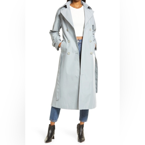 Reformation Jackets & Blazers - SOLD ON EBAY DO NOT BUY Reformation Holland Trench in Light Blue